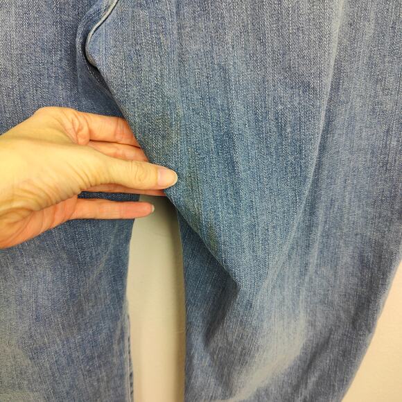 Madewell Classic Straight Jeans Women 35 Corson Medium Wash Distressed Plus Size - Picture 7 of 13